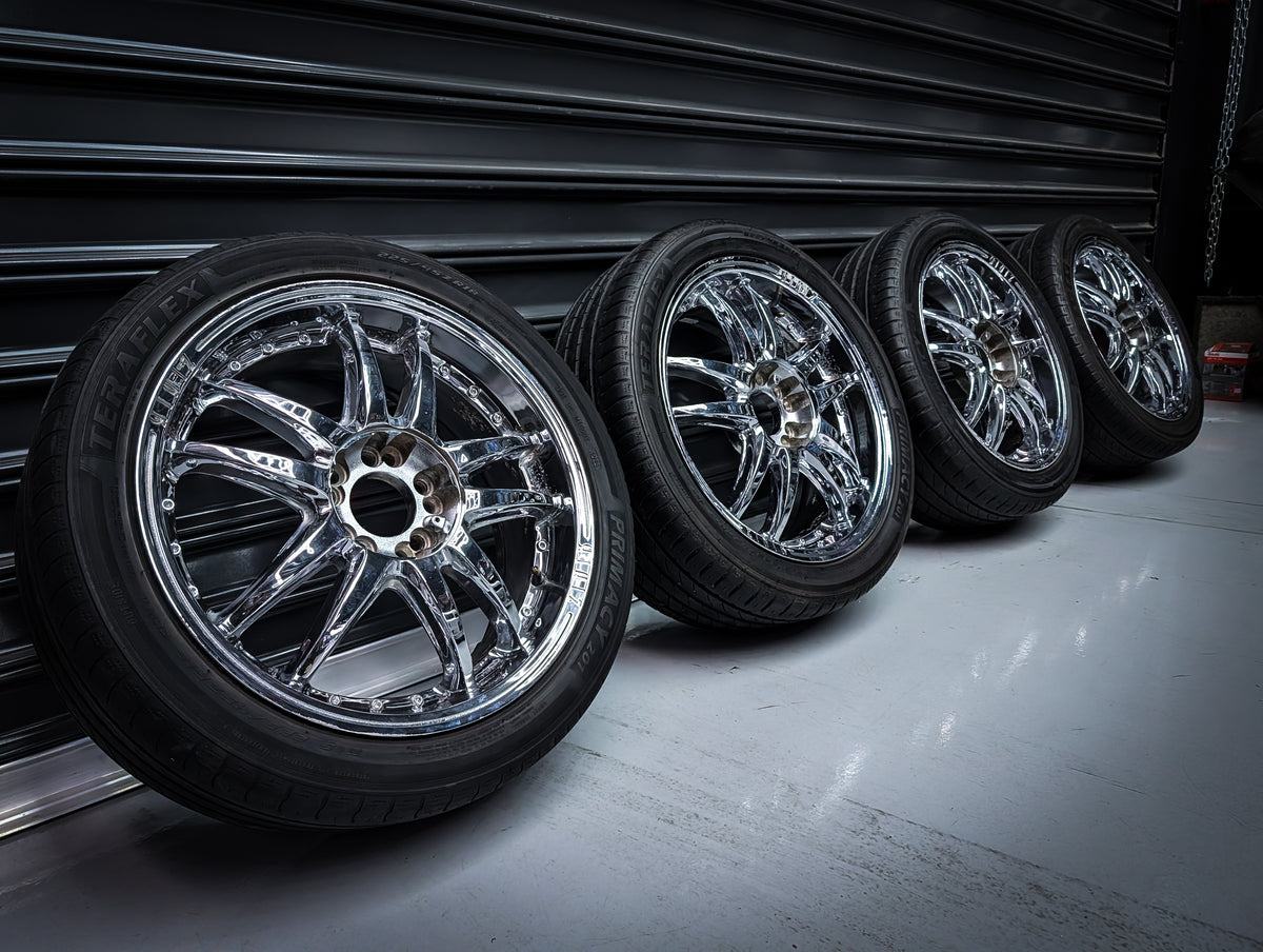 18" ZINIK Z18 MINARDI Chrome Wheels x 4