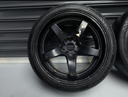 18" XXR Black Drift Wheels x 4