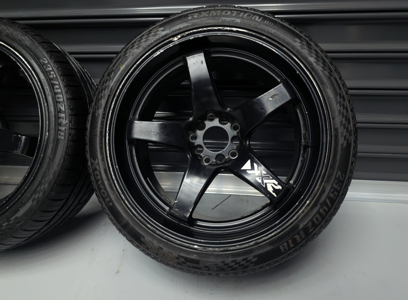 18" XXR Black Drift Wheels x 4