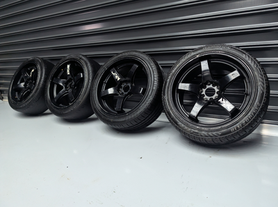 18" XXR Black Drift Wheels x 4