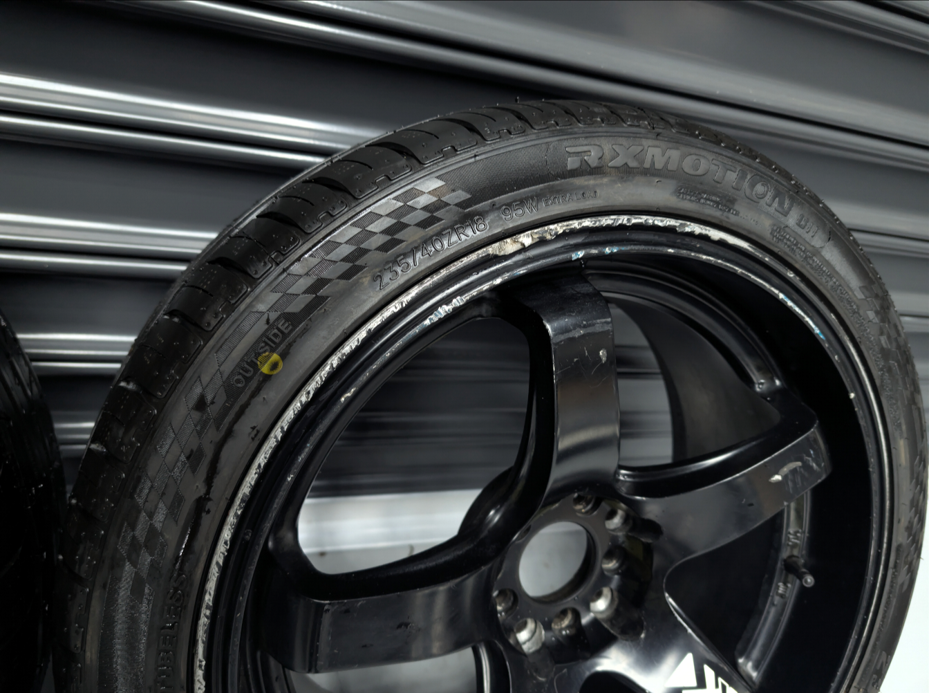 18" XXR Black Drift Wheels x 4