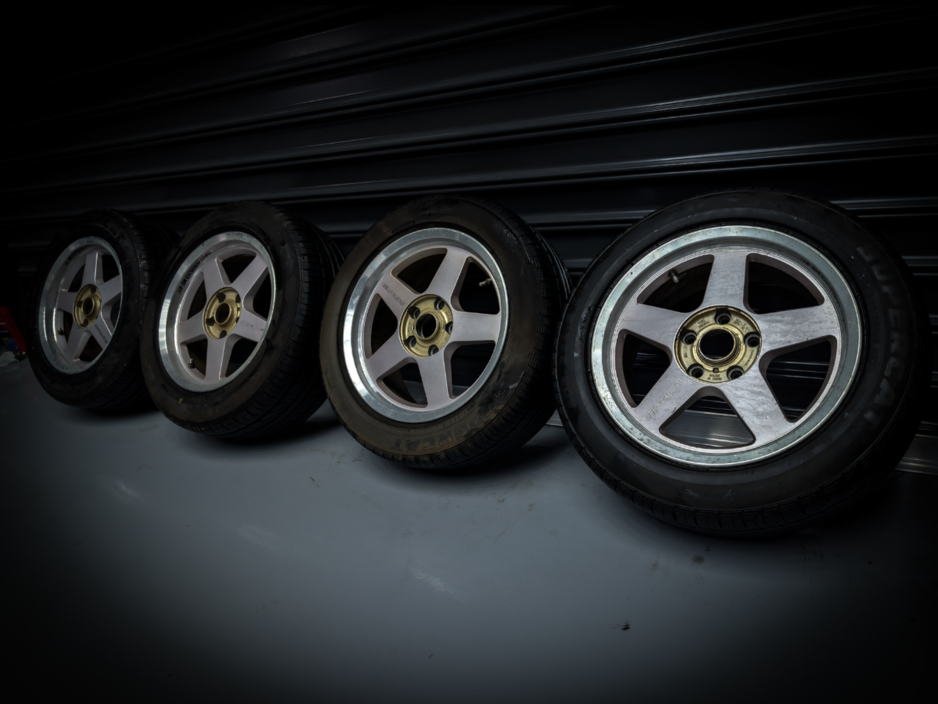 16" MAZDASPEED Rays MS-01 Monoblock Staggared Wheels x 4