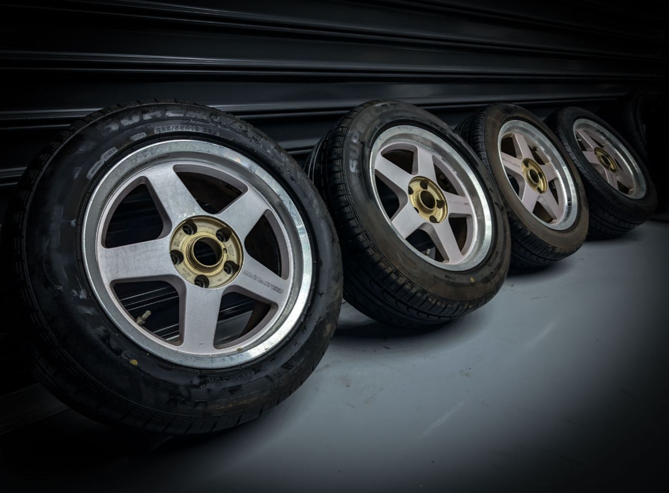 16" MAZDASPEED Rays MS-01 Monoblock Staggared Wheels x 4