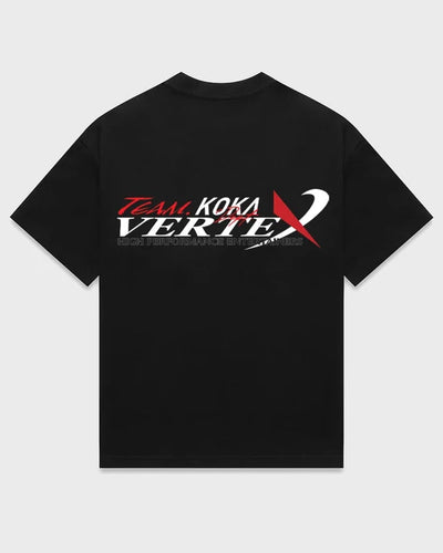 KOKAINE ~ "VERTEX Collab" T - Shirt // BLACK