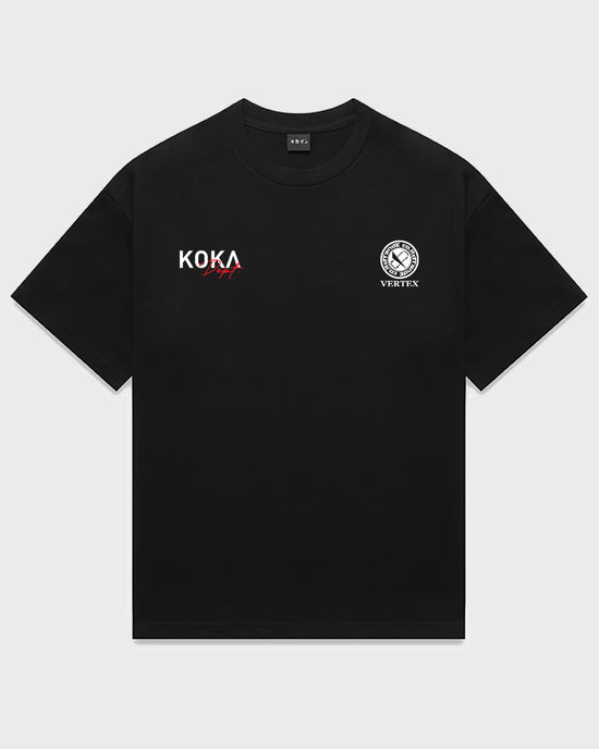 KOKAINE ~ "VERTEX Collab" T - Shirt // BLACK