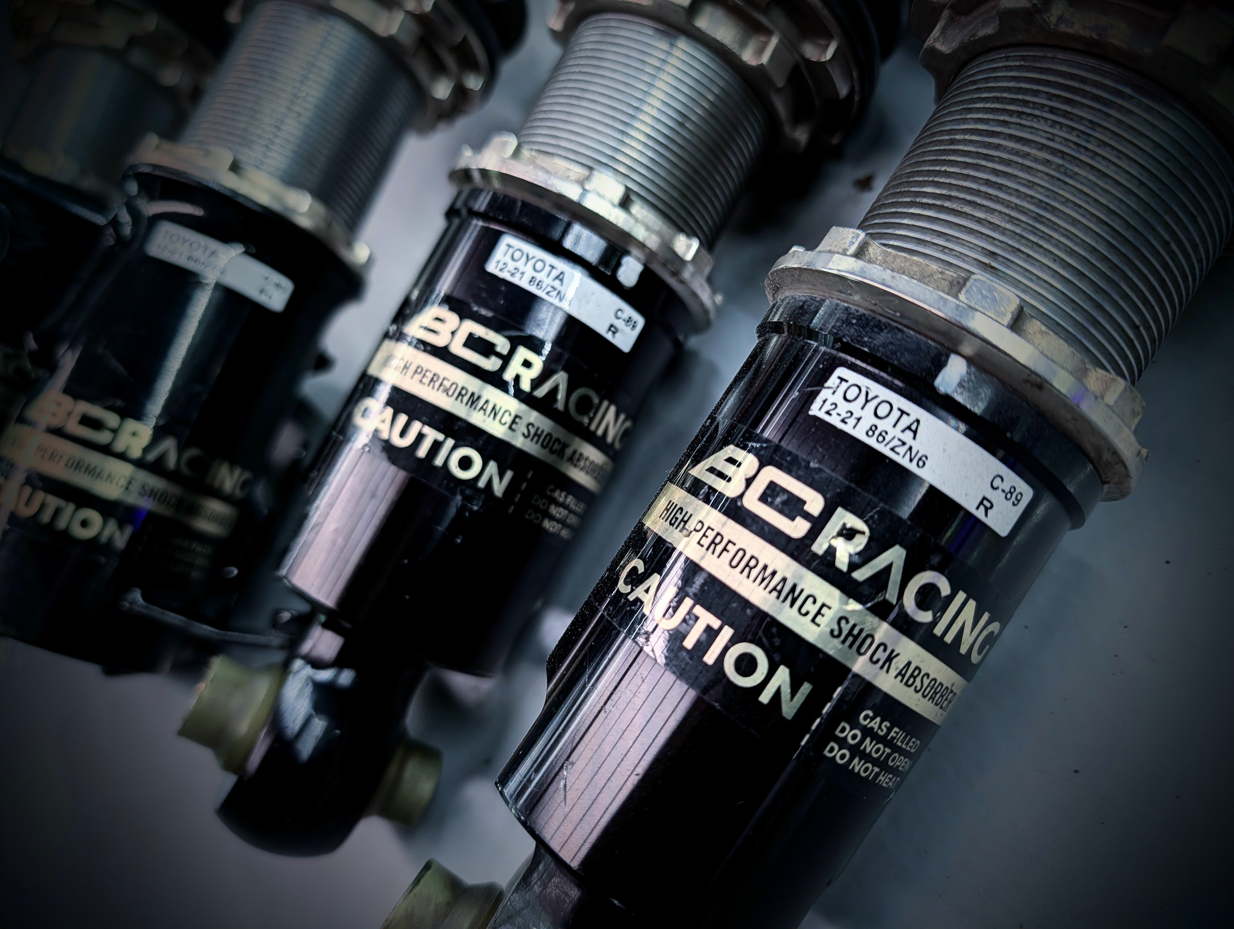 SUBARU/TOYOTA BRZ/GT86 BC GOLD Fully Adjustable Coilovers