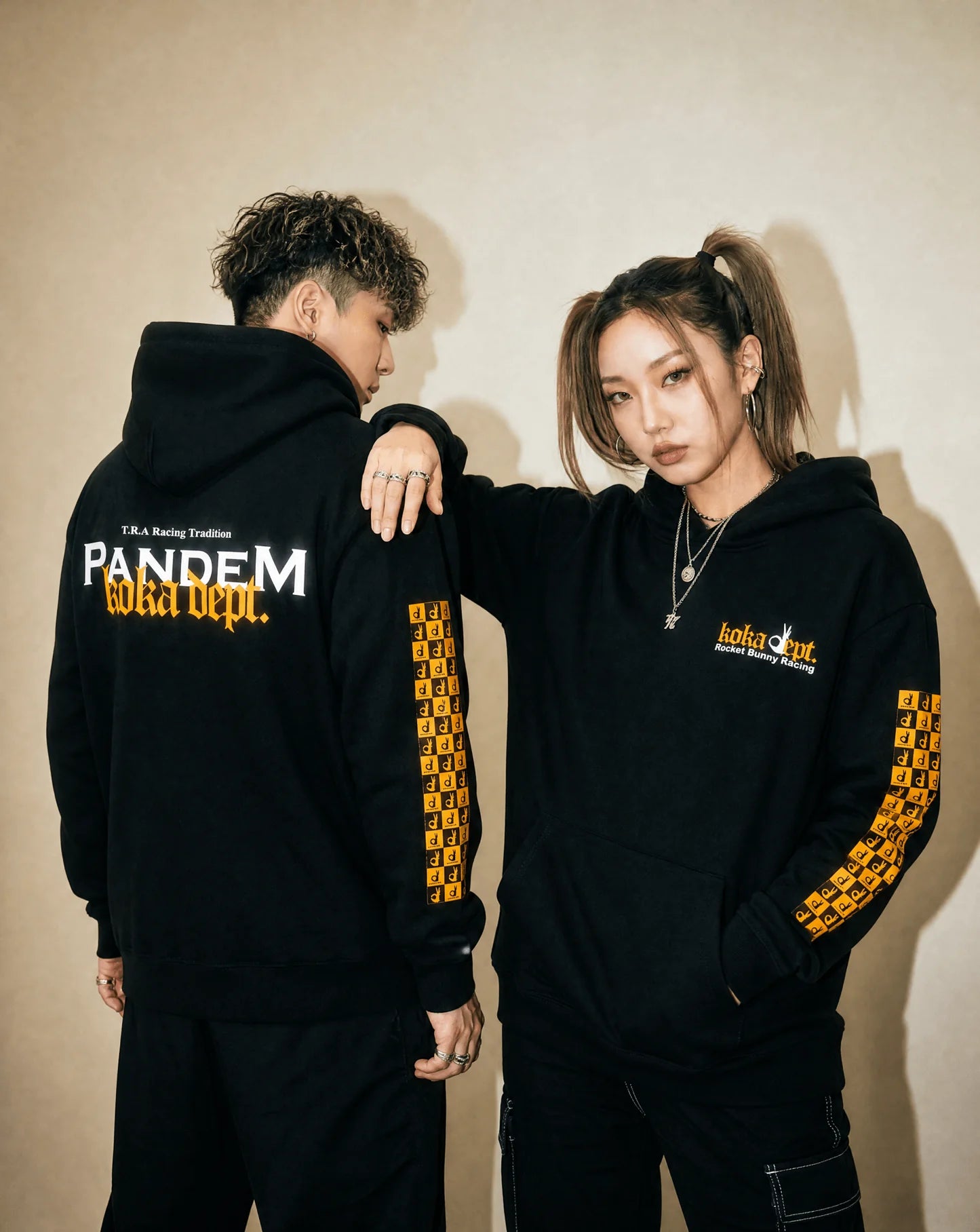 KOKAINE ~ "PANDEM Rocket Bunny Collab" Hoodie // BLACK