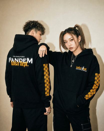 KOKAINE ~ "PANDEM Rocket Bunny Collab" Hoodie // BLACK