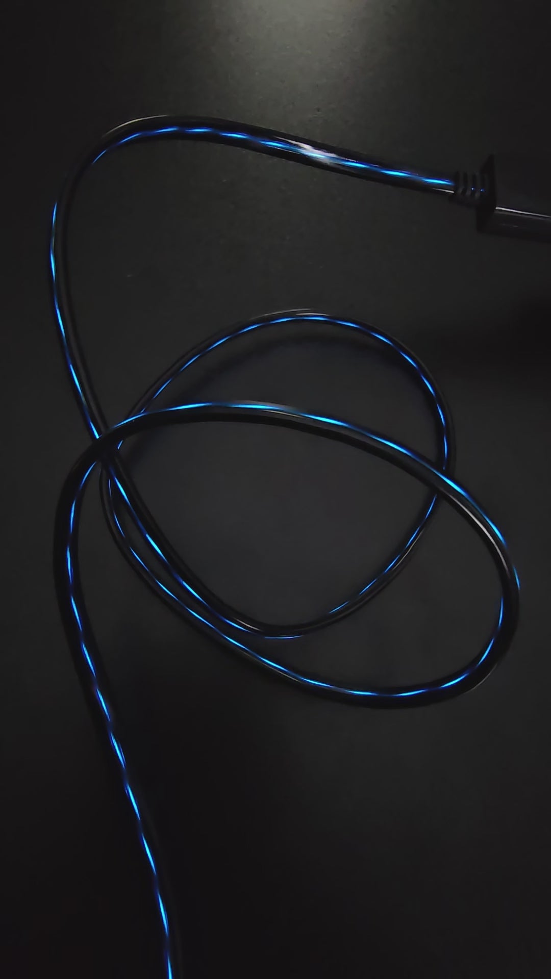 Smart USB Flow Car Phone Charger Blue