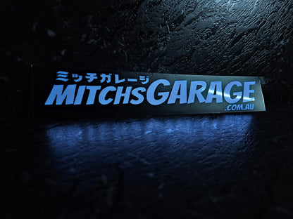 Mitchs Garage ULTRA WHITE Glow Window Panel