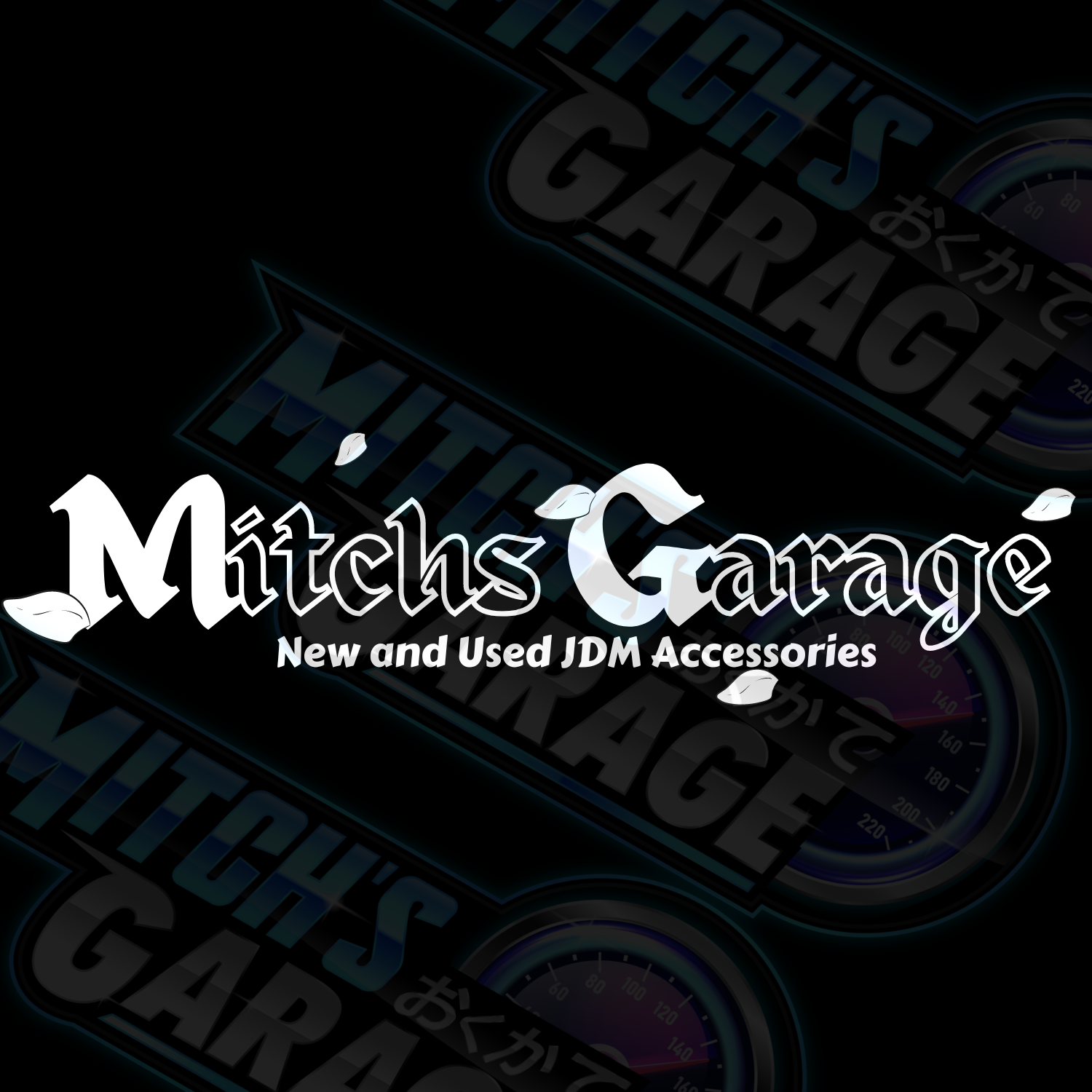 Mitchs Garage Cherry Blossom Vinyl Decal