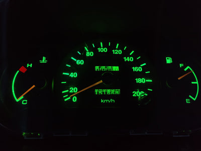 x1 Bright Green T10 Led Car Globe