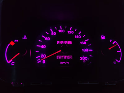 x1 Violet Pink T10 Led Car Globe