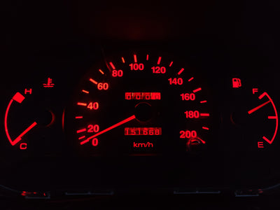 x1 Vibrant Red T10 Led Car Globe