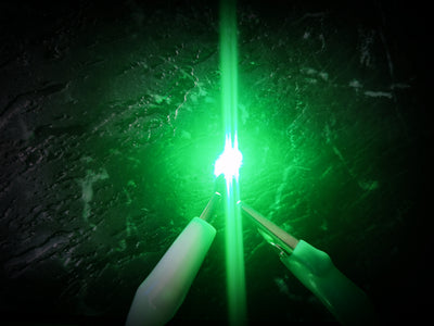 x1 Bright Green T10 Led Car Globe