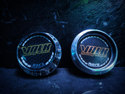 Volk Rays Style SILVER Edition LOW LINE Centre Caps