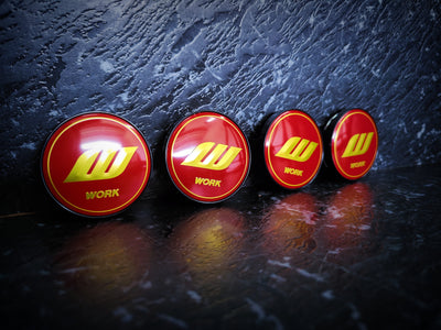 WORK Style Gold Lifted Logo VS-XX Red Centre Caps