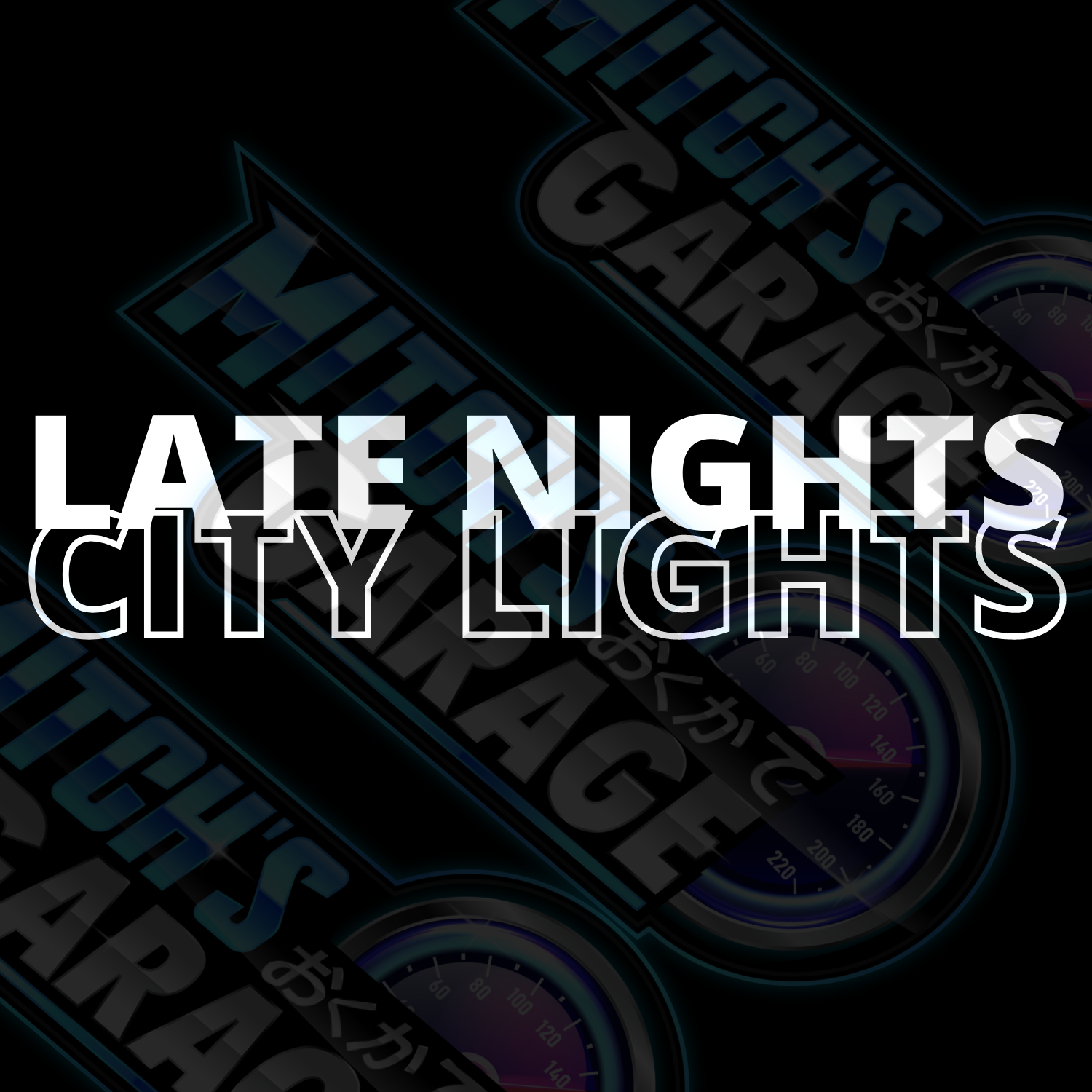 LATE NIGHTS CITY LIGHTS Vinyl Decal